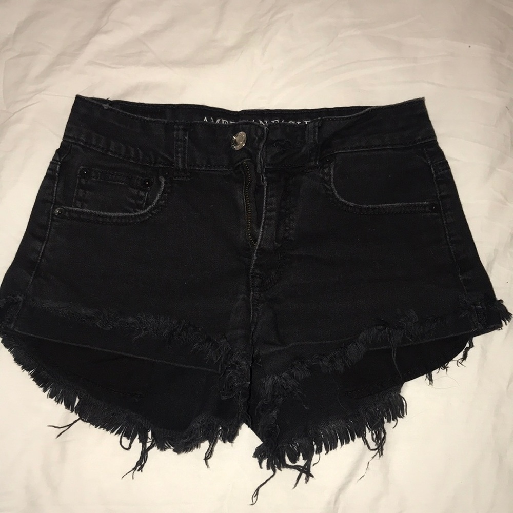 Black American Eagle Jean Shorts